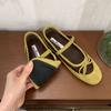 Fashion Fashion Mixed Colors Women Mary Janes Shoes Buckle Female Shallow Footwear Round Toe Ladies Flats With Shoes
