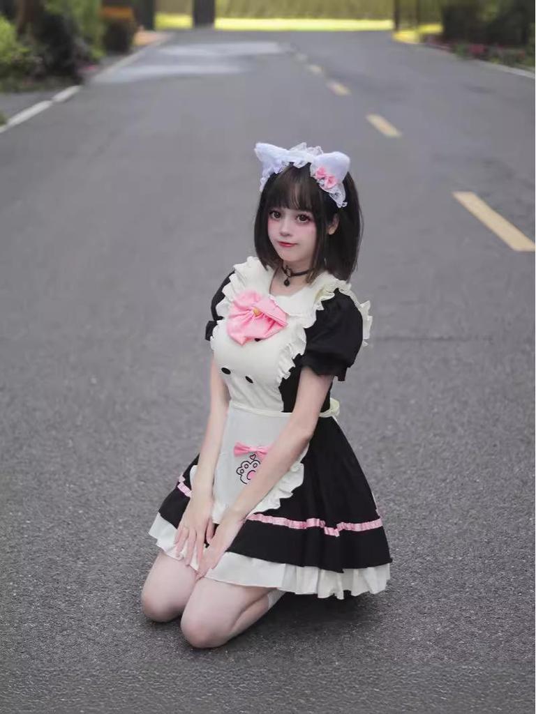 New Cross-Border Cute Maid Cosplay Lolita Halloween Costume for Women