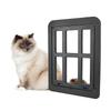 Cat Door Flap Free Entry and Exit Locking Cover Screen Door Mounted Clear Flap Get-in-anytime Upgraded Door