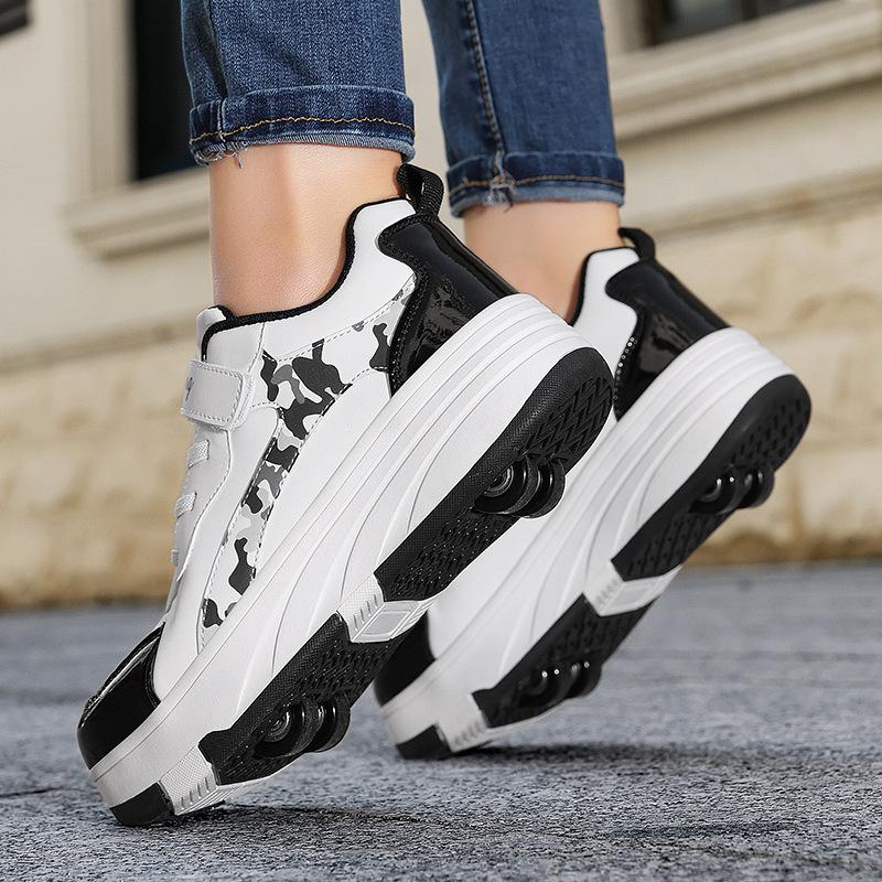Roller Skate Shoes Kids Snickers with Wheels Children Rollerskates Outdoor Sports Shoes Girls Boys Gifts for Kids