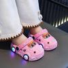 Summer Children's Car Light-emitting Non-slip Soft Bottom Large and Small Children's Bathroom Baby Sandals Slippers Children's Slippers New