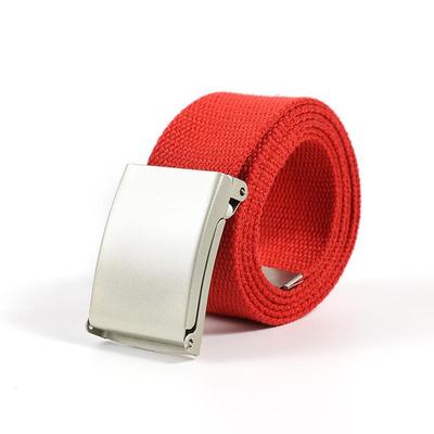 Unisex Universal Webbing Gürtel mit Legierungsschnalle - Lochlose Bonbonfarben, Schlichtes & Vielseitiges Design