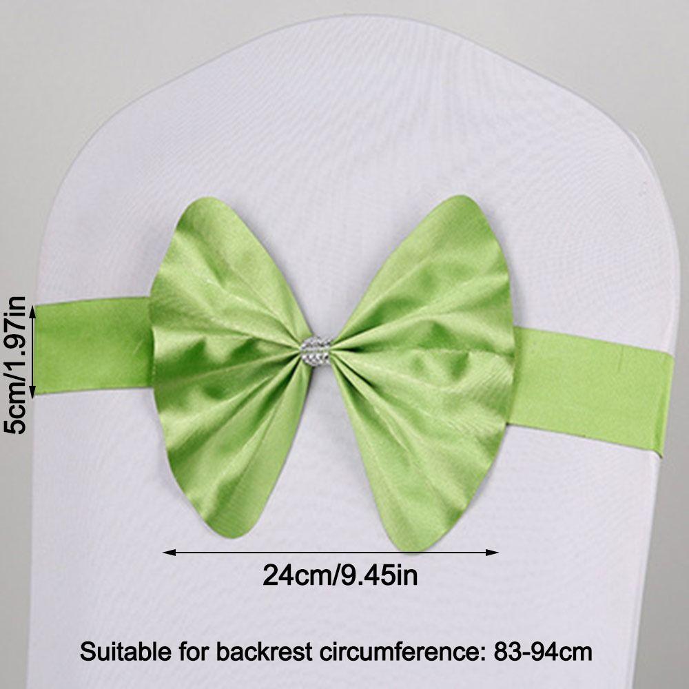 Soft Chair Sashes Band Wedding Chair Ribbon For Wedding Party Hotel Banquet Event Decoration