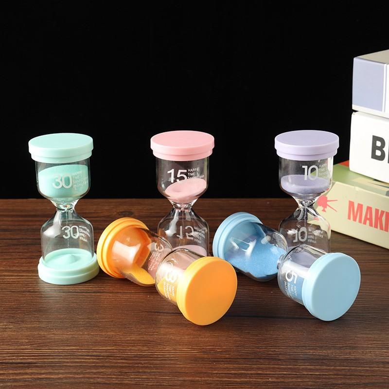 5pcs Creative Time Hourglass Timer Flowing Sand Ornament Living Room Desktop Ornament Birthday Gift Children's Time Hourglass