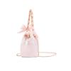 Dior Borsa Stile DIY Beauty Case Nebbia di Pesca Fiocco, Jinghe, Decorazione Floreale, Tela, Appuntamento, Pendolarismo, Borsa con Coulisse Rosa, Conservazione e Portabilità,