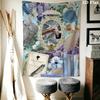 Bridgerton Wall Tapestry Aesthetic Wall Hanging Printed Fabric Blanket Decorative Tapestries for Bedroom Living Room Home Decor