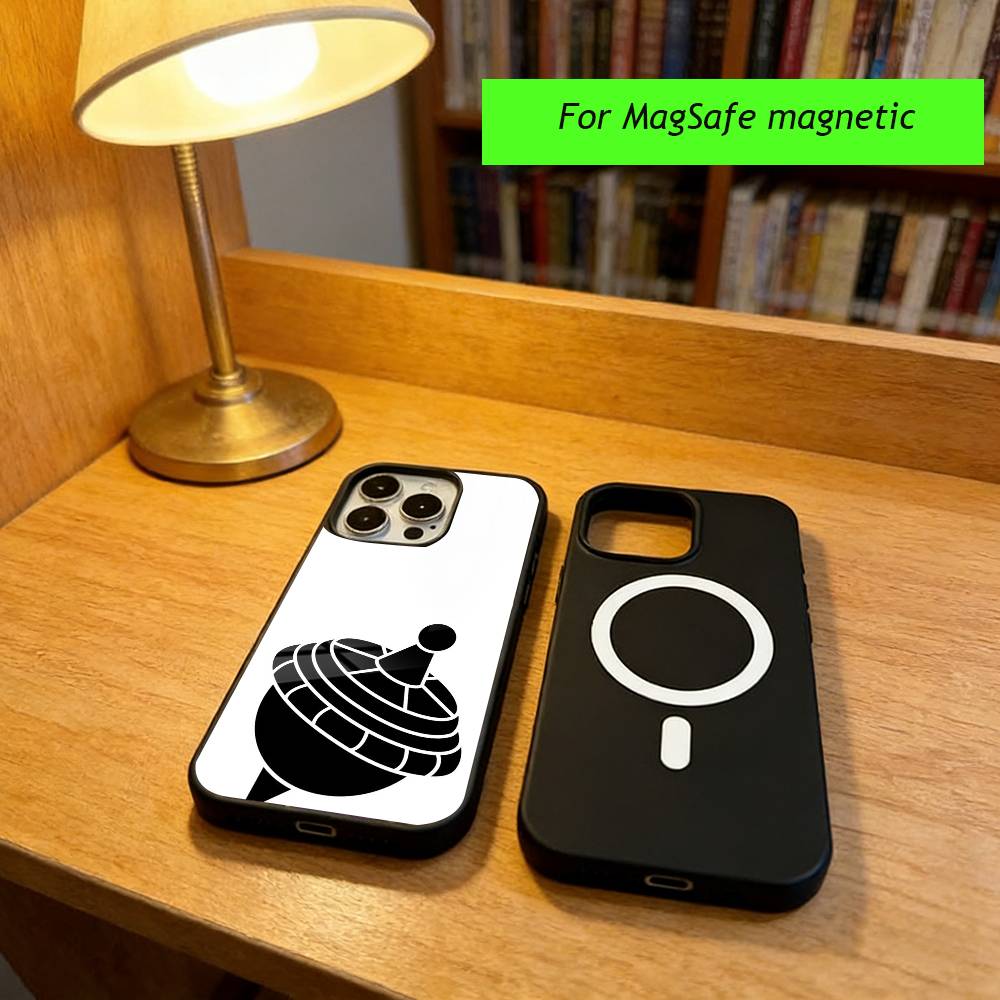S-Spinning Top Phone Case For iPhone17,16,15,14,13,12,11 Plus,Pro Magnetic with Magsafe Wireless Charging