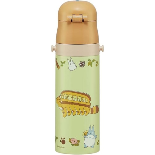 Skater Children's Stainless Steel Water Bottle Direct Drinking 470ml My Neighbor Totoro Cat Bus Sanrio Child-friendly Lightweight Type Cold Storage Wa