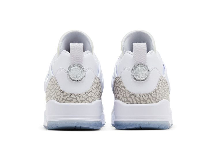 Jordan Spizike Low Weiß Metallic-Silber Barely Blue Neutralgrau