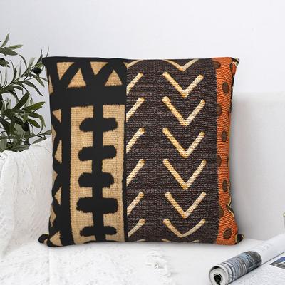 Housse d'oreiller en tissu de boue africain Polyester imprimé Housse de coussin décorative Housse d'oreiller ancienne décorative Maison Livraison directe 40X40cm