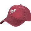 Damen Blumen Huhn Hut für Männer Frauen Verstellbare Vintage Distressed Gewaschene Baumwolle Dad Baseballkappe
