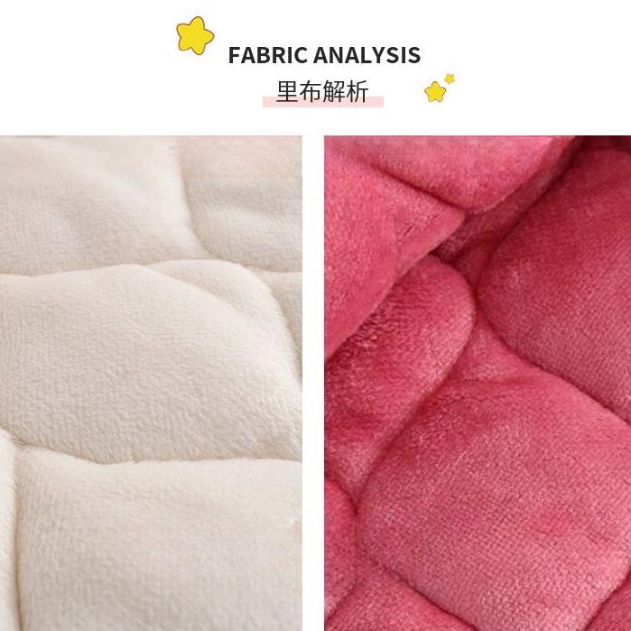 Women's Sleepwear Autumn Winter Coral Fleece Three-layer Padded Pajamas Thickened Plush Flannel Loungewear Set