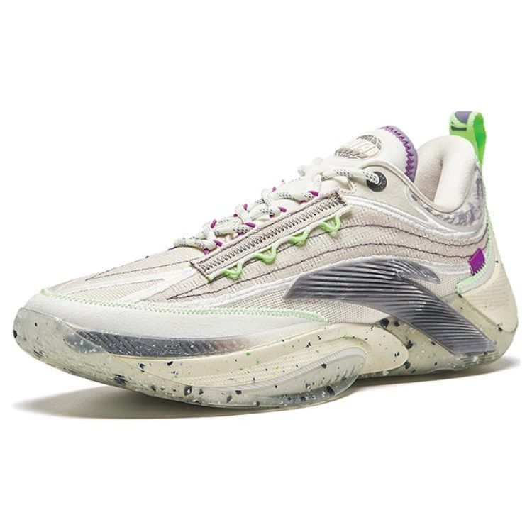 Anta Shunxi 1 ESG Pudding Nitrogen Technology Professional Performance Shock Absorption Wear-Resistant Low-Top Basketball Shoes 912411111Q-5