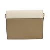 Tory Burch Robinson Metal Logo Magnetic Snap Closure Leather Envelope Crossbody Bag Women bags Cheese-White 154318-724