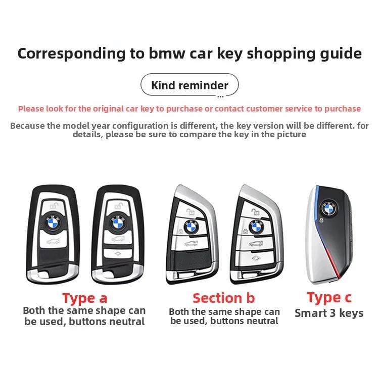 LPTJD1 Car Sticker Fashion TPU Car Remote Key Case Cover Shell Fob For BMW X1 X3 X5 X6 X7 1 3 5 6 7 Series G20 G30 G11 F15 F16 G01 G02