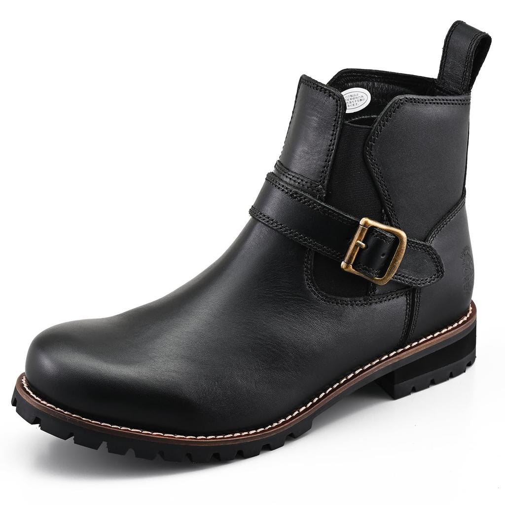 Daytona Motorcycle Side Gore Boots Genuine Leather Cowhide Leather Shift Pad Black 29188 23.5cm/Women's Pad/Cushion Built-in HBS-008