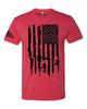 Iron Gods Gun Flag Workout T-Shirt, US Flag Shirt, Military Shirt, Gym Shirt
