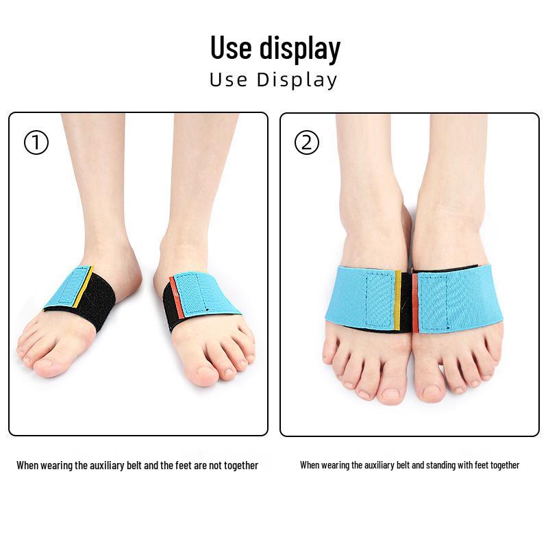Kids' Gymnastics Foot Straps: Double Foot Assist with Magic Sticker Fastening