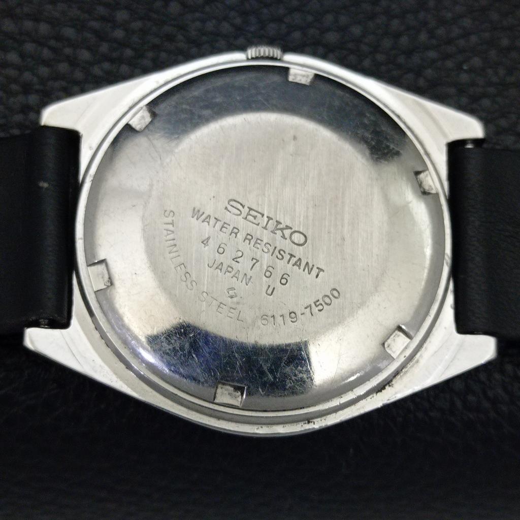 Seiko 5 AUTOMATIC 6309A JAPAN MENS VINTAGE YELLOW COLOR DIAL WATCH A701463-5