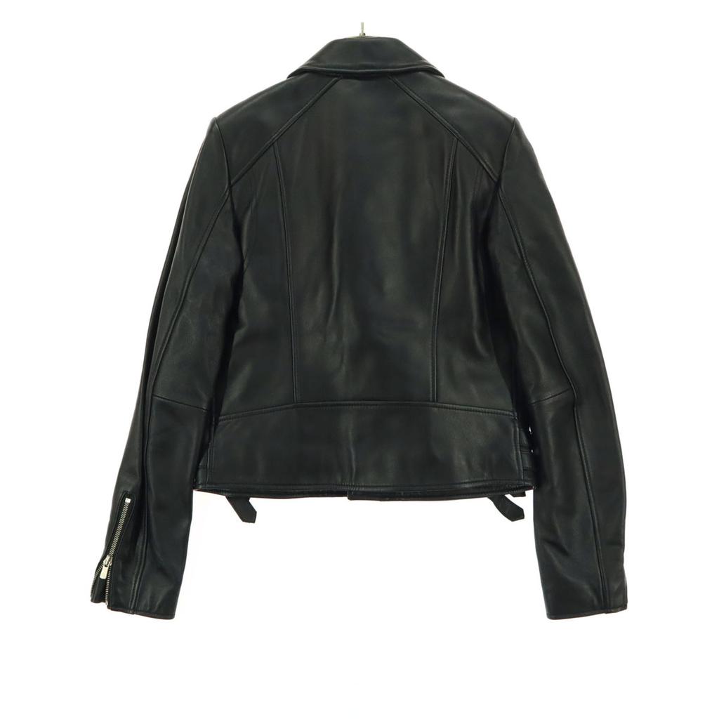 LE CIEL LEU Langarm Leder Doppel-Bikerjacke 38 Lammleder Damen Gebraucht