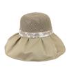 Women's Printed Bow Fisherman Hat with Large Brim Summer UV Resistant Folding Sun Hat