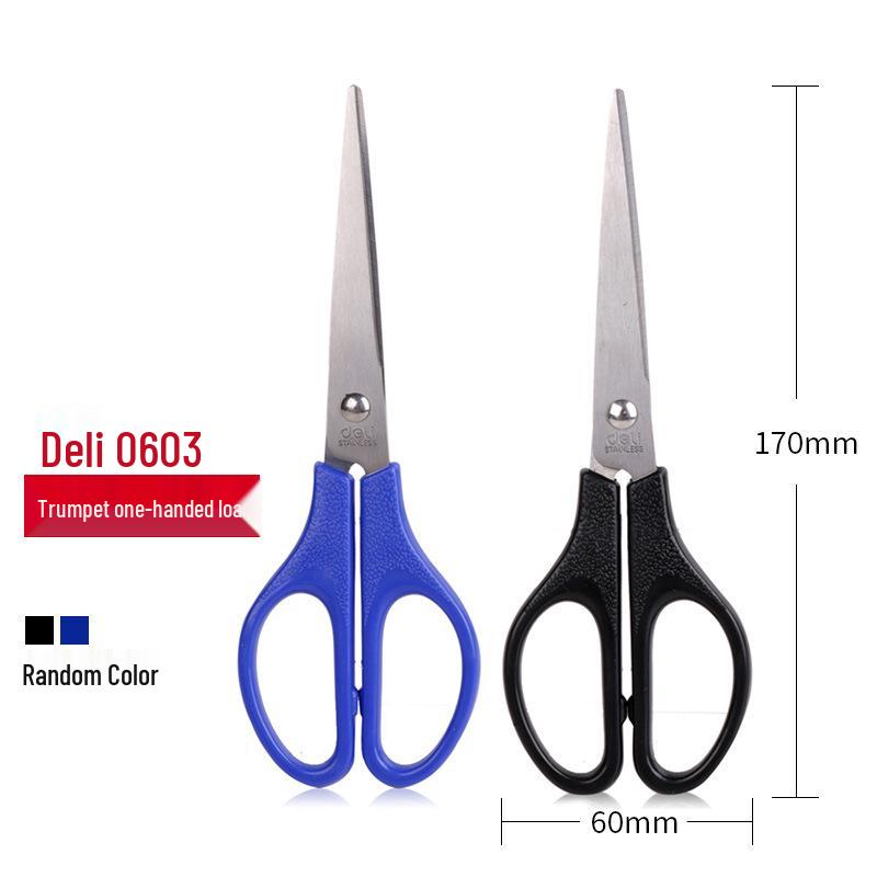 Deli 6010 Stainless Steel Craft and Office Scissors: Safe, Sharp Cutting for Home, Sewing, and Paper