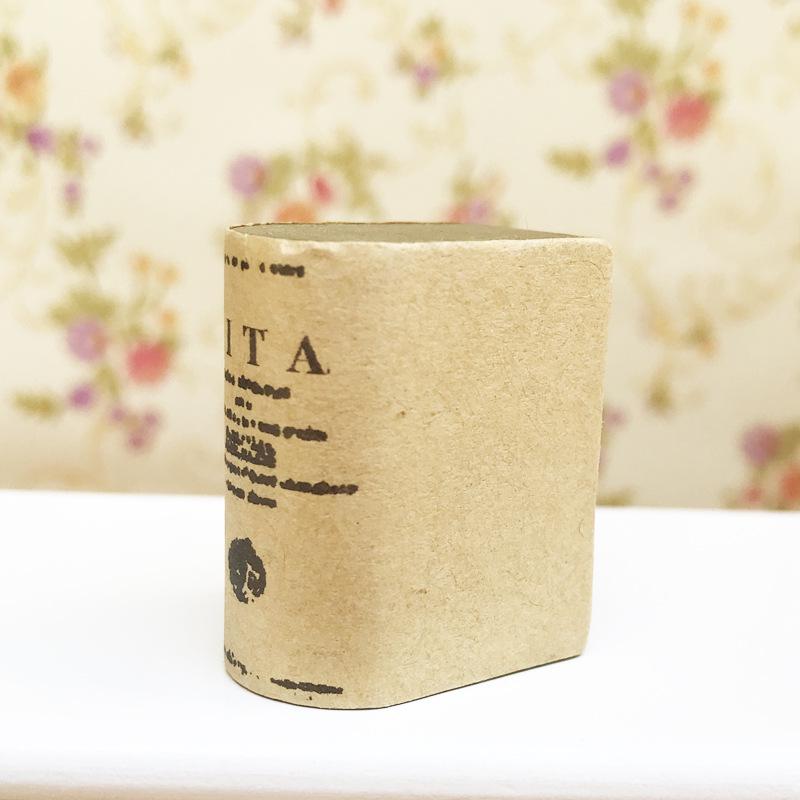 Doll House DIY Cabin Mini Scene Accessories Study Room Red Small Book Vita Big Book