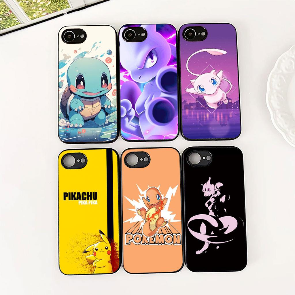 Mew two P-Pokemons P-Pikachus GO Phone Case for OPPO A80 A18 A16 A40 A17 A15 A38 A78 A79 A54 A57 A12 A60 4G 5G Protective Cover