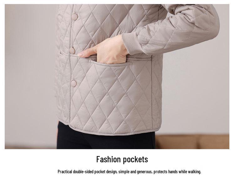 2026 Women's Lightweight Quilted Down Short Coat - Winter Casual Loose Fit Cotton Jacket