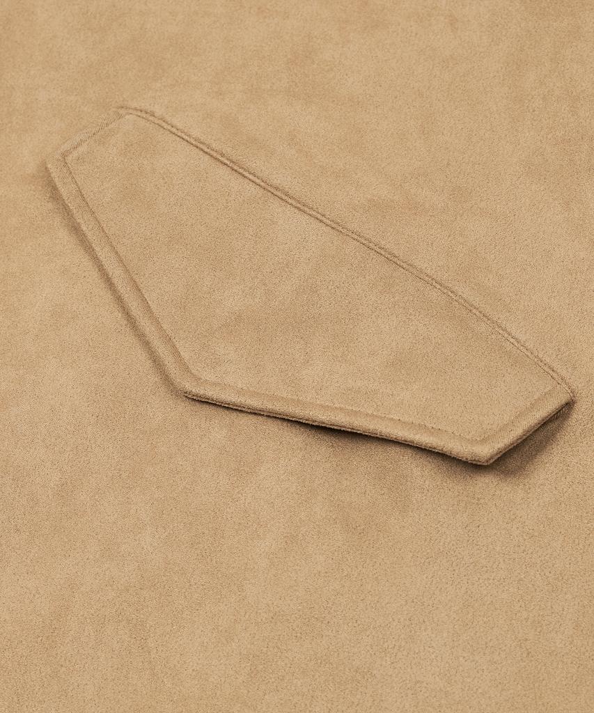 Ironyporno Whiteline 86-Iro233 Half String Fishtail Suede Jacket Camel
