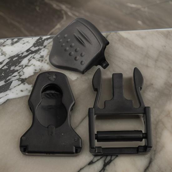 Diving Fin Strap Buckles Black Buckle Dive Fin Flippers Plastic Release
