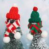 5/50Sets Mini Knitting Scarf Wine Bottle Decor Christmas Party Tabletop Dinner DIY Decorative Ornaments Mini Santa Hats Scarf