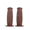 22MM Vintage Rubber Moto Handlebar Grips Anti-Slip Universal Fit for Cafe Racer Old School Bike Mod