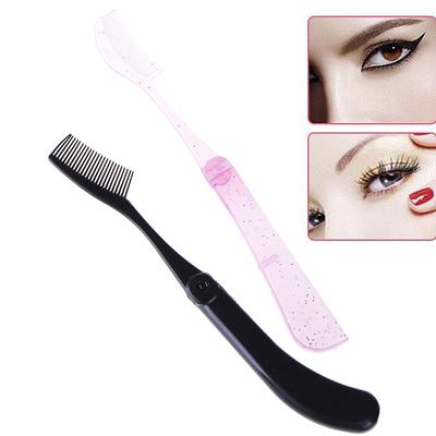 Mascara Separator Folding Comb Eyelashes Eyebrow Extension Brush Cosmetic Tools