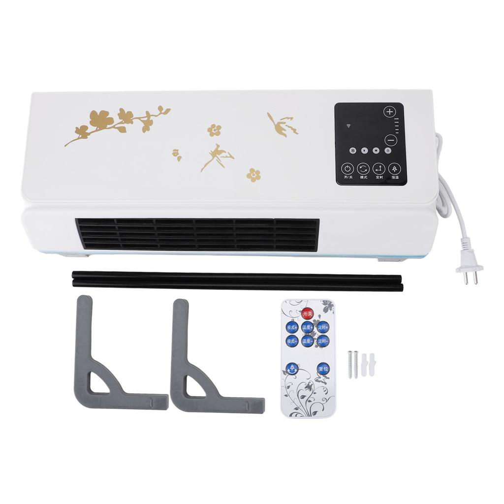 Smart Wall Heater Nature Wind Warm Wind Dual Use Wall Mounted Electric Fan Heater for Bathroom