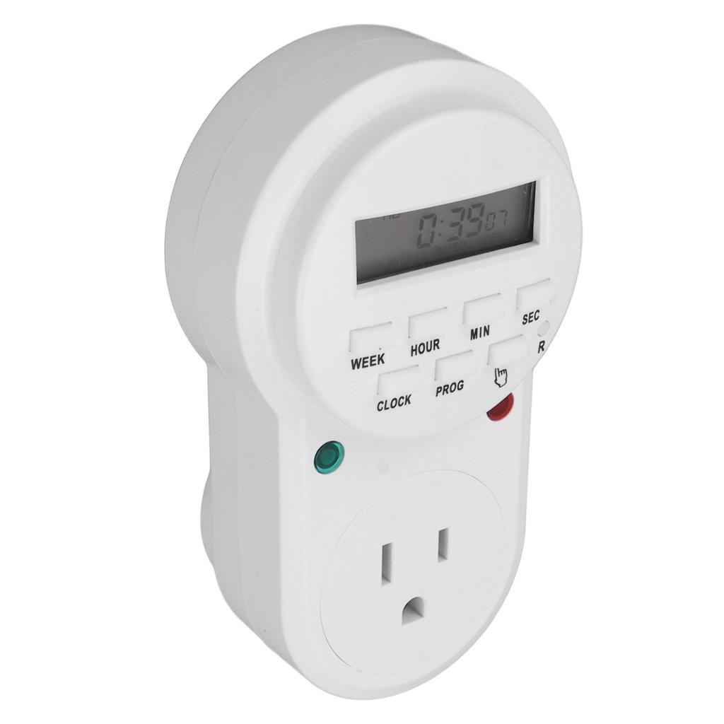 Indoor Mini Mechanical Outlet Timer Electronic Plug Timer Auto Power Off 7 Day Cycle Timer Outlet