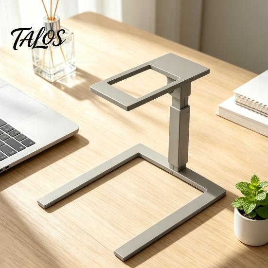 Durable PLA Phone Stand Foldable Mobile Holder, Adjustable Desktop for Cell Phones, Lightweight Desk Holder Portable Cradle Streaming Video