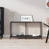 Day and Night - Day and Night Black Tempered Glass Console Table 140x35x75.5 Cm