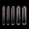 Smooth Long Anal Sex Toy of Crystal Clear Circular Column Glass Dildo Butt Plug for Couple Opening Anue Peep Vagina