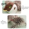 Interactive Flapping Wings Cat Toy Touch Activate Electric Flying Birds Toy with Chirping Sounds Indoor Hanging Simulation Plush Sparrow for Cats And