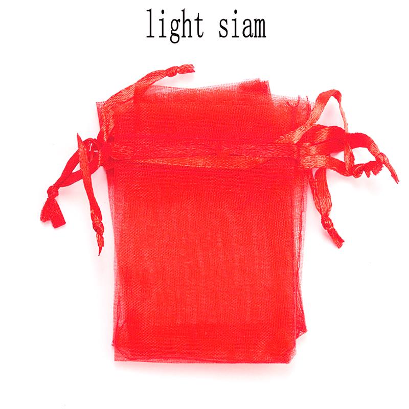 100pcs/lot Organza Bag 5*7cm,7*9cm,9x12cm Christmas Wedding Drawstring Bag Candy Bags Gift Pouches Jewelry Packaging Display