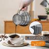 ESTVLB Coffee Server, Heat Resistant Glass, Wooden Holder, Coffee Dripper, 600ml, with Scale, For 2 To 4 People, Coffee Drip Utensil, Microwave Safe,