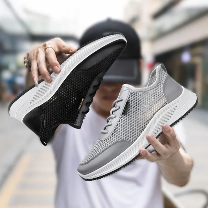 Męskie letnie trampki z siateczki Modne bieganie Trendy Casualowe buty męskie