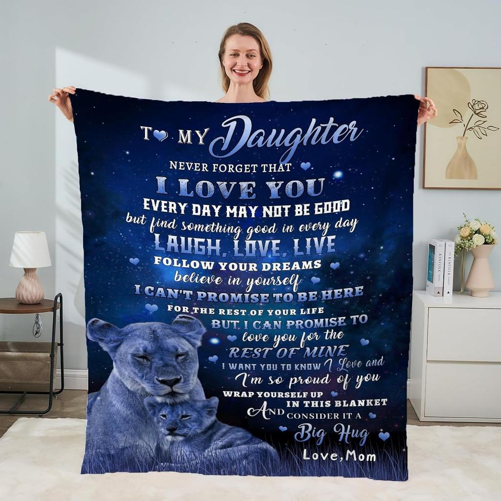 Gifts To My Uncle Blanket from Niece Nephew Lion Blanket Birthday Festival Idea Gift for Family Super Soft Flannel Throw Blanket