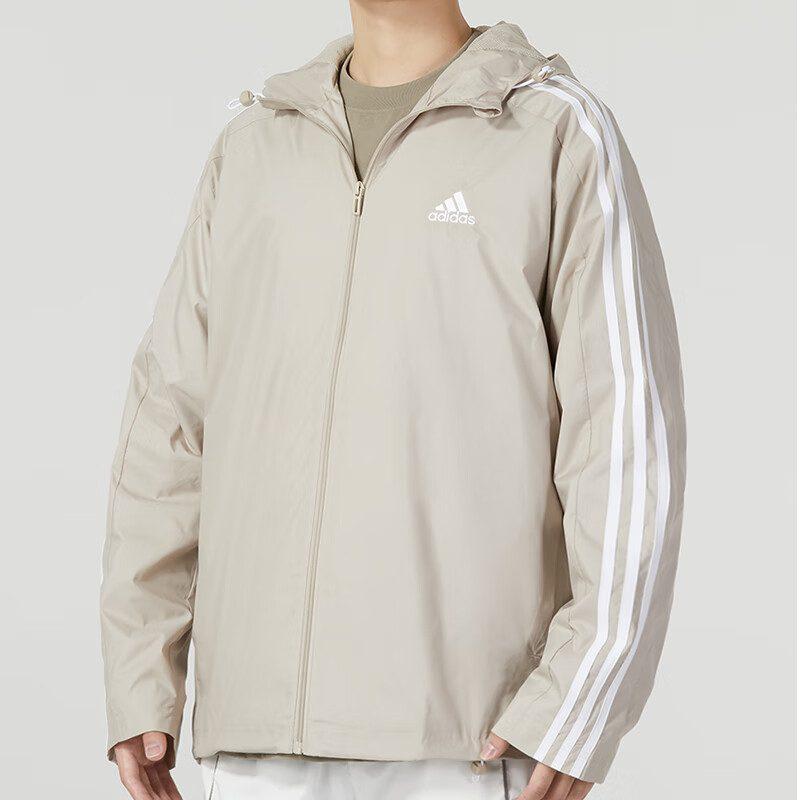 adidas Jackets Men's Khaki Hooded Moderate Other IJ8693