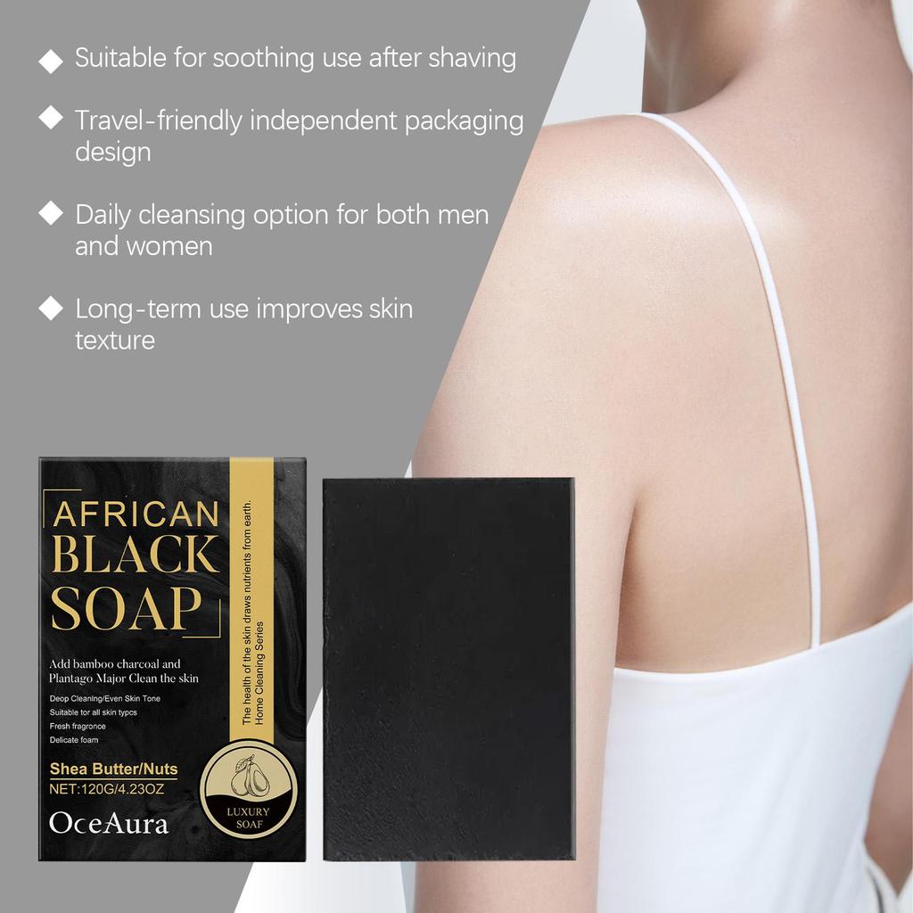 Gentle Cleansing Soap, Charcoal & Avocado Formula - Deep Pore Cleansing, Oil Control, Moisturizing & Nourishing for All Skin Types