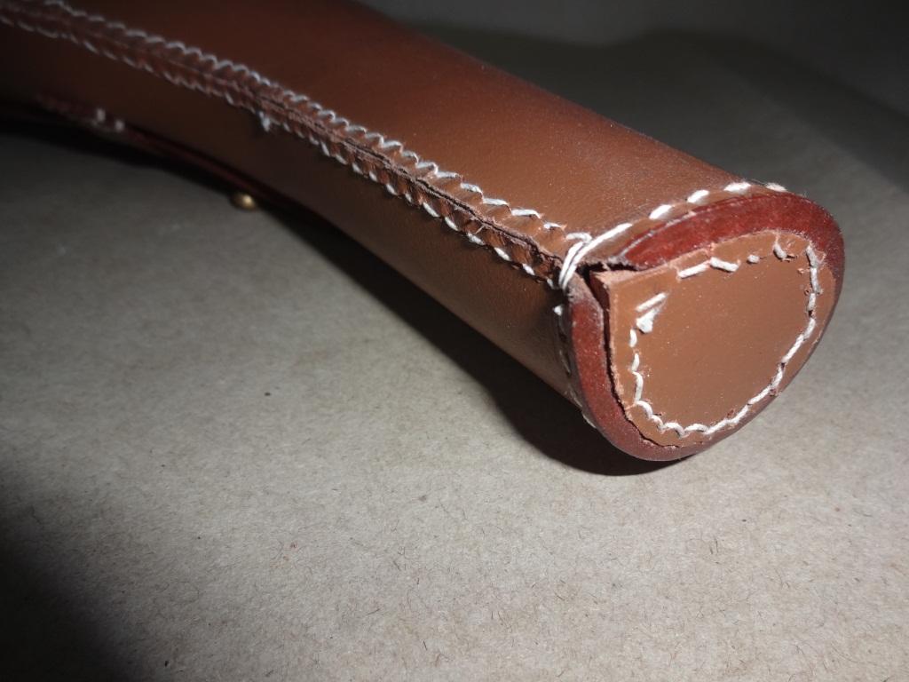 British Sam Browne Webley .455 Holster w/Ammo Pouch Mid Brown Leather -Repro IF-7RKG-DM0T