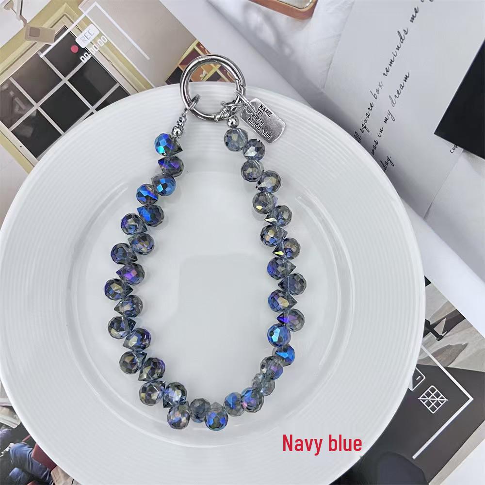 In Stock: Crystal Wrist Phone Strap with Charm Keychain Accessories