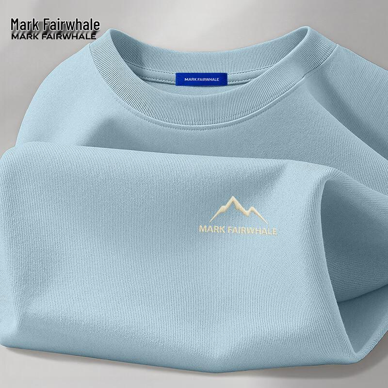 MARK FAIRWHALE Men s Heavyweight Pure Cotton Long-Sleeve T-Shirt M