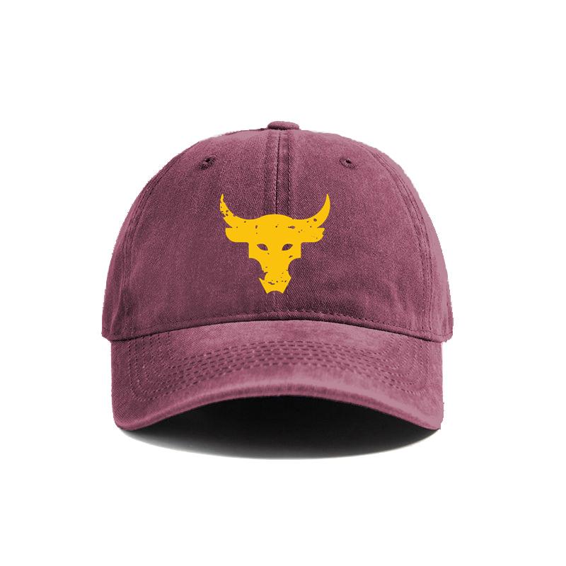 Dwayne Johnson Brahma Bull Baseballkappe Sommer Used Dad Hats Unisex Outdoor Verstellbar Baumwollkappen MZ-440